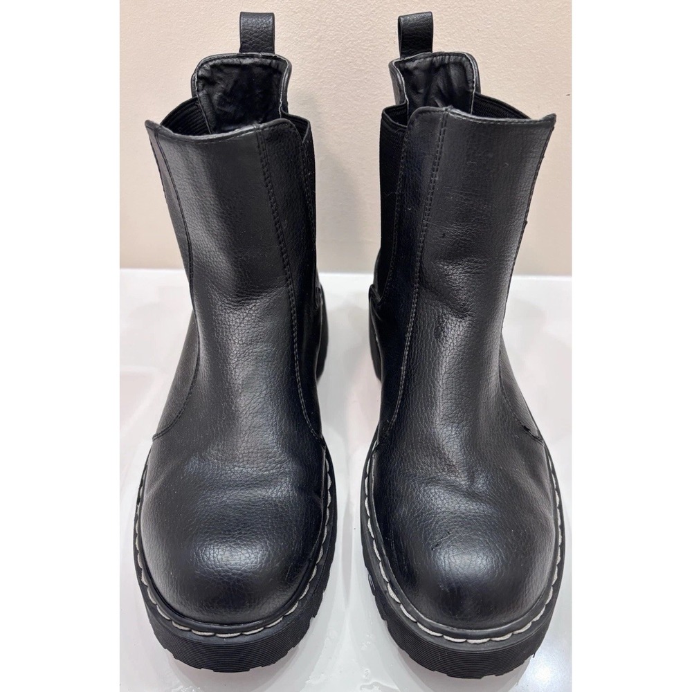Black Leather Platform Boots Size 7.5 sincerely Jules
Sleek Hippie Retro - Picture 1 of 6